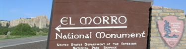 Image of the entrance sign to El Morro